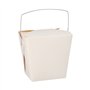 Snackbox met handvat ASIA rechthoekig 950ml 10,9cm x 8,9cm x 6,8cm Wit