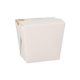 Wokbox Snackbox ASIA rechthoekig 470ml 8,5cm x 7,5cm x 5,5cm Wit