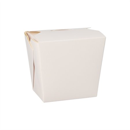 Wokbox Snackbox ASIA rechthoekig 470ml 8,5cm x 7,5cm x 5,5cm Wit - Horecavoordeel.com