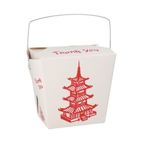 Snackbox met handvat ASIA rechthoekig 950ml 10,9cm x 8,9cm x 6,8cm Temple