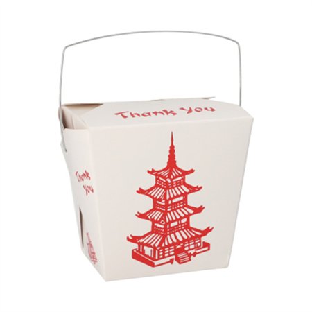 Snackbox met handvat ASIA rechthoekig 950ml 10,9cm x 8,9cm x 6,8cm Temple - Horecavoordeel.com