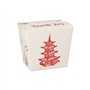 Wokbox Snackbox ASIA rechthoekig 470ml 8,5cm x 7,5cm x 5,5cm Temple
