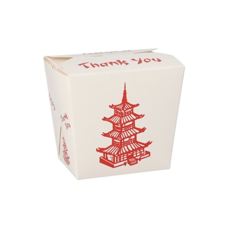 Wokbox Snackbox ASIA rechthoekig 470ml 8,5cm x 7,5cm x 5,5cm Temple