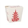 Wokbox Snackbox ASIA rechthoekig 950ml 11cm x 8,8cm x 6,7cm Temple