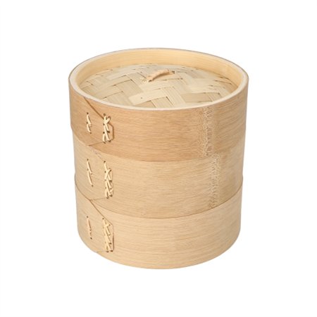 Stoommandje Bamboe ASIA Ø 15cm x 13,5cm 3-delig