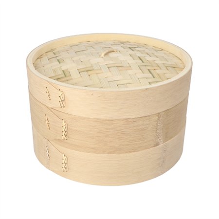 Stoommandje Bamboe ASIA Ø 25cm x 16cm 3-delig