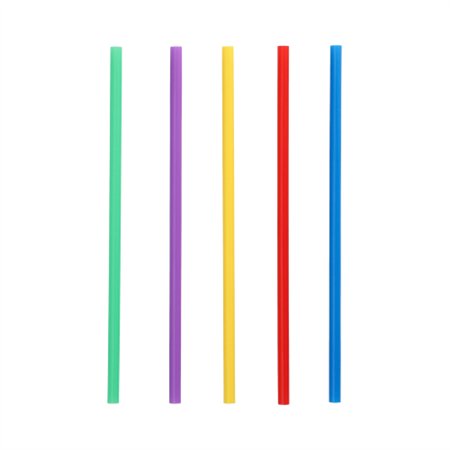 Herbruikbare shake-rietjes PP Ø 0,7cm x 22cm kleuren assortiment