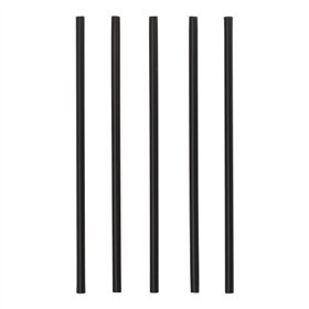 Herbruikbare shake-rietjes PP Ø 0,8cm x 25cm Zwart