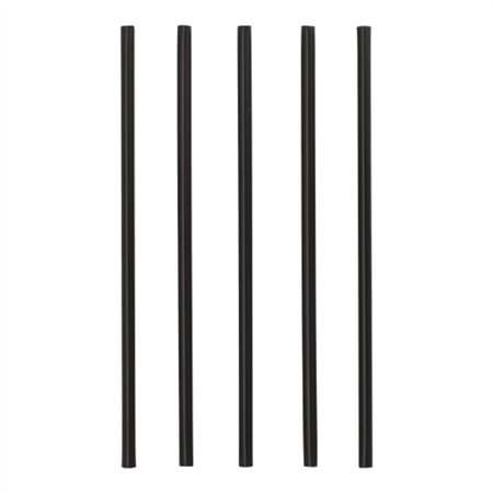 Herbruikbare shake-rietjes PP Ø 0,8cm x 25cm Zwart