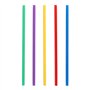 Herbruikbare shake-rietjes PP Ø 0,8cm x 25cm kleuren assortiment