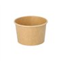 IJsbekers Karton rond 125ml Ø 7,5cm x 4,8cm Bruin - Horecavoordeel.com