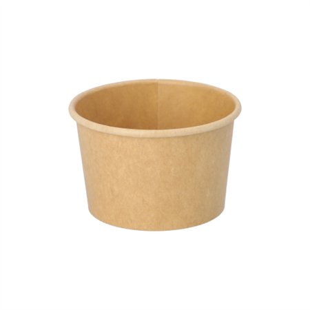 IJsbekers Karton rond 125ml Ø 7,5cm x 4,8cm Bruin