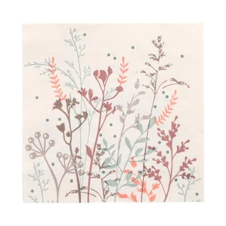 Servetten 3-laags 1/4 vouw 33cm x 33cm Wild Grasses