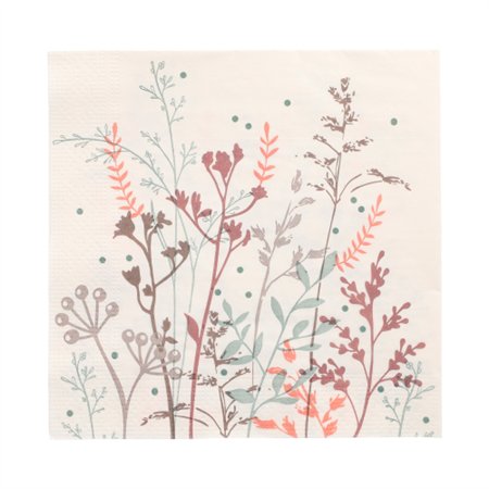 Servetten 3-laags 1/4 vouw 33cm x 33cm Wild Grasses - Horecavoordeel.com