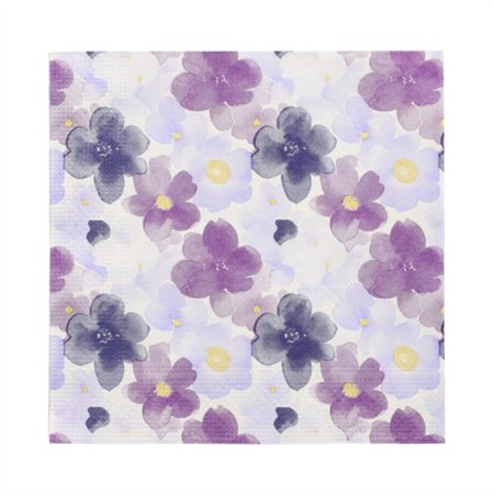 Servetten 3-laags 1/4 vouw 33cm x 33cm Aquarell Flowers