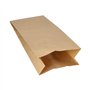 Warmhoudzak Papier met PE-inleg 24 x 10,5 x 5,5cm Bruin - Horecavoordeel.com