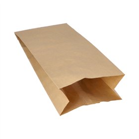Warmhoudzak Papier met PE-inleg 24 x 10,5 x 5,5cm Bruin