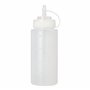 Knijpflessen PE rond 450ml Ø 6,5cm x 19,5cm Transparant - Horecavoordeel.com