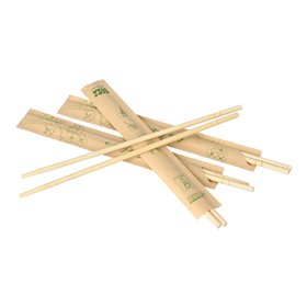 Eetstokjes Hout ASIA rond 22,5cm per stuk verpakt