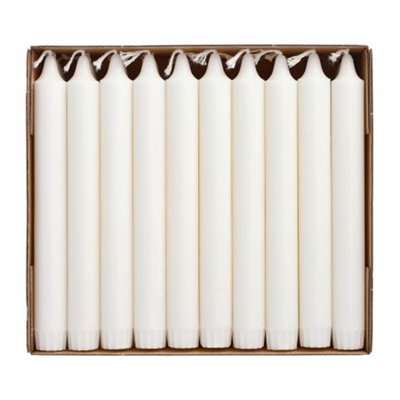 Kroonkaarsen Ø 2,2cm x 20cm Wit van 100% stearine