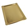 Serveerschalen Karton PET-coating vierkant 34cm x 45,5cm Goud
