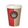 Drinkbekers Karton met deksels PS To Go 0,3 l Ø 9cm x 11,1cm - Horecavoordeel.com