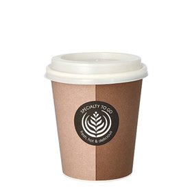 Drinkbekers Karton met deksels PS To Go 0,2 l Ø 8cm x 9,1cm - Horecavoordeel.com