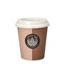 Drinkbekers Karton met deksels PS To Go 0,2 l Ø 8cm x 9,1cm