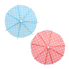 Decoprikkers 10cm kleuren assortiment Eisschirmchen Dots