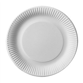 Borden Karton Pure rond Ø 23cm Wit