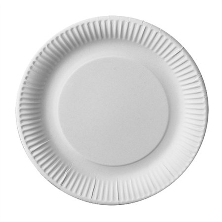 Borden Karton Pure rond Ø 23cm Wit