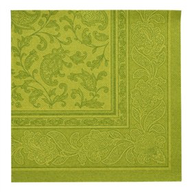 Servetten ROYAL Collection 1/4 vouw 40cm x 40cm Olijfgroen Ornaments