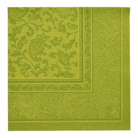 Servetten ROYAL Collection 1/4 vouw 40cm x 40cm Olijfgroen Ornaments