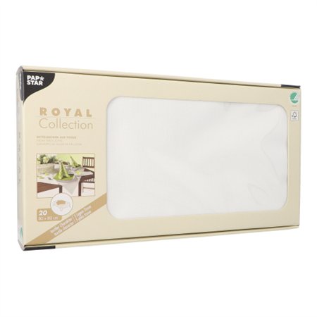 Napperon Tissue ROYAL Collection 80cm x 80cm Wit