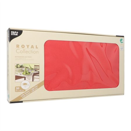 Napperon Tissue ROYAL Collection 80cm x 80cm Rood