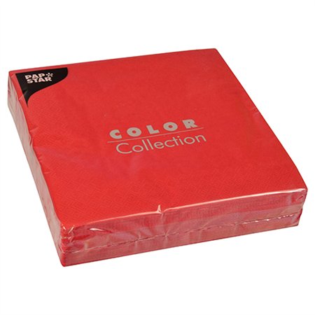 Servetten 2-laags 1/4 vouw 40cm x 40cm Rood - Horecavoordeel.com