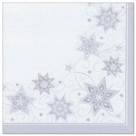 Servetten ROYAL Collection 1/4 vouw 40cm x 40cm Wit Just Stars