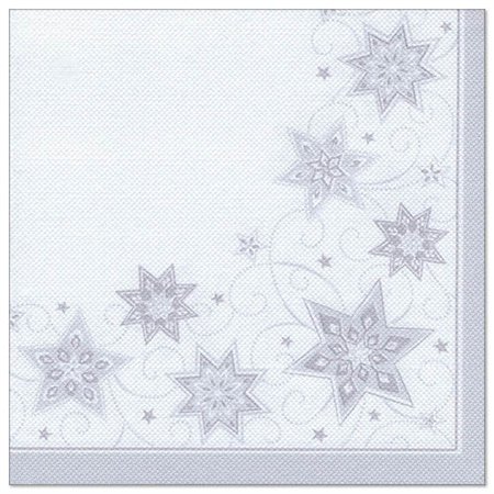 Servetten ROYAL Collection 1/4 vouw 40cm x 40cm Wit Just Stars