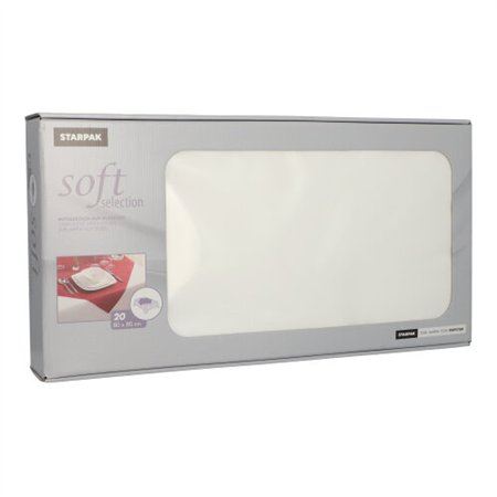 Napperons nonwoven soft selection 80cm x 80cm Wit