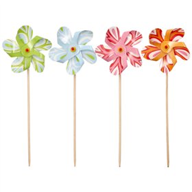 Decoprikkers 17,5cm kleuren assortiment Molen