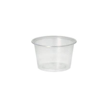 Sausbakjes PP rond 100ml Ø 7,1cm x 4,3cm Transparant - Horecavoordeel.com