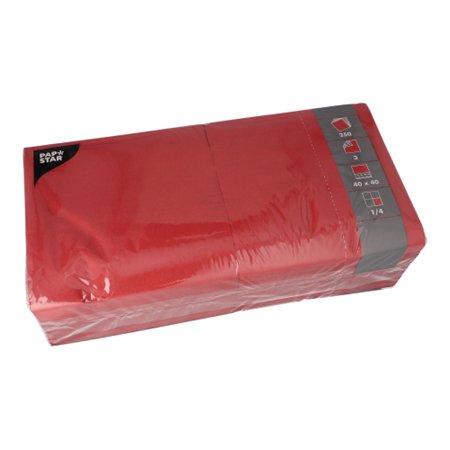 Servetten 3-laags 1/4 vouw 40cm x 40cm Bordeaux - Horecavoordeel.com