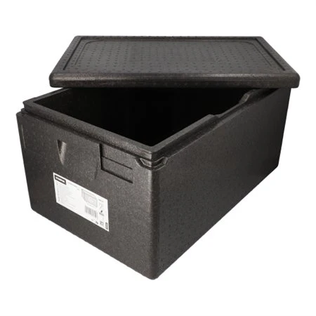 Transportboxen EPP 60cm x 40cm x 32cm Zwart Gastro-Norm 1/1