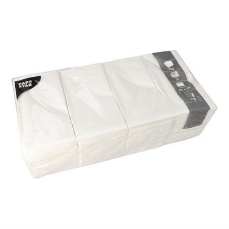 Servetten 3-laags 1/8-vouw 40cm x 40cm Wit