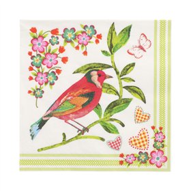 Servetten 3-laags 1/4 vouw 33cm x 33cm Birdie - Horecavoordeel.com
