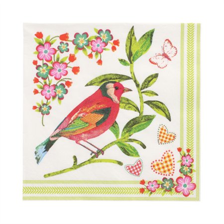 Servetten 3-laags 1/4 vouw 33cm x 33cm Birdie - Horecavoordeel.com