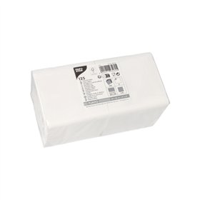 Servetten 2-laags 1/4 vouw 20cm x 20cm Wit Point to Point - Horecavoordeel.com