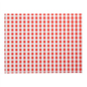 Placemats Papier 30cm x 40cm Rood Vichy Karo - Horecavoordeel.com