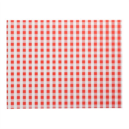 Placemats Papier 30cm x 40cm Rood Vichy Karo