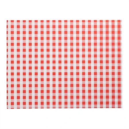 Placemats Papier 30cm x 40cm Rood Vichy Karo - Horecavoordeel.com